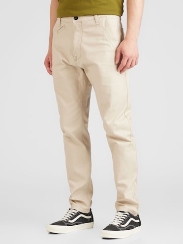 G-Star RAW Slimfit Hose 'Bronson 2.0' in Beige: predná strana