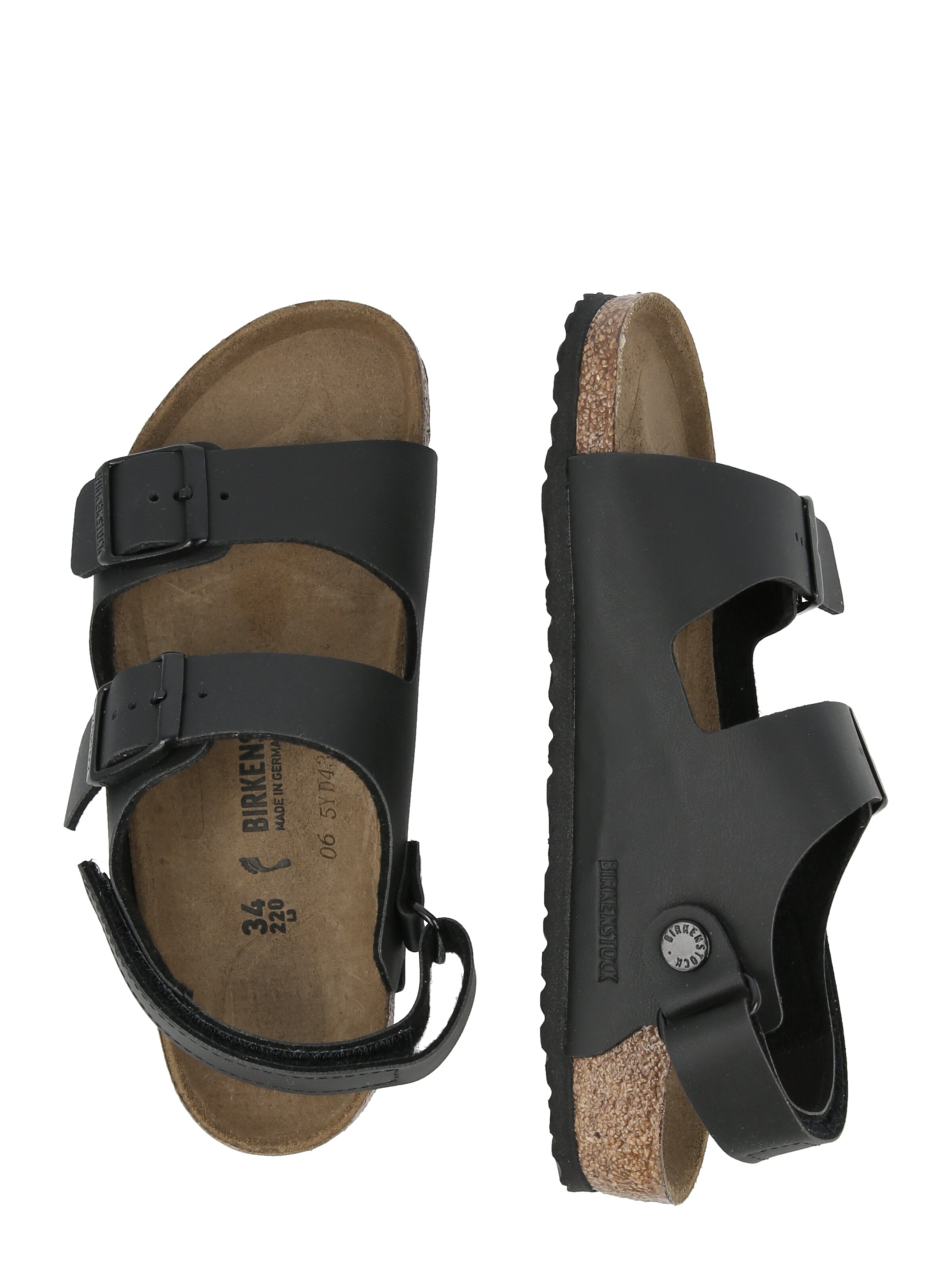 juoda BIRKENSTOCK Atviri batai 'Milano'