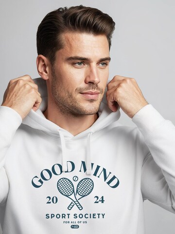 Neverless Sweatshirt 'Good Mind' in Weiß