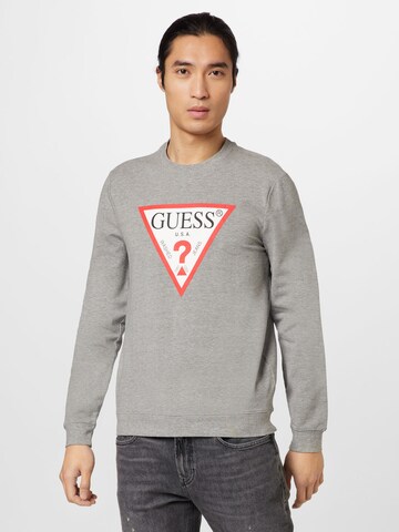 GUESS Sweatshirt 'Audley' in Grey: front