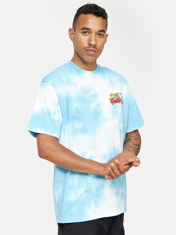 Recovered T-Shirt 'Street Fighter Blanca' in Blau