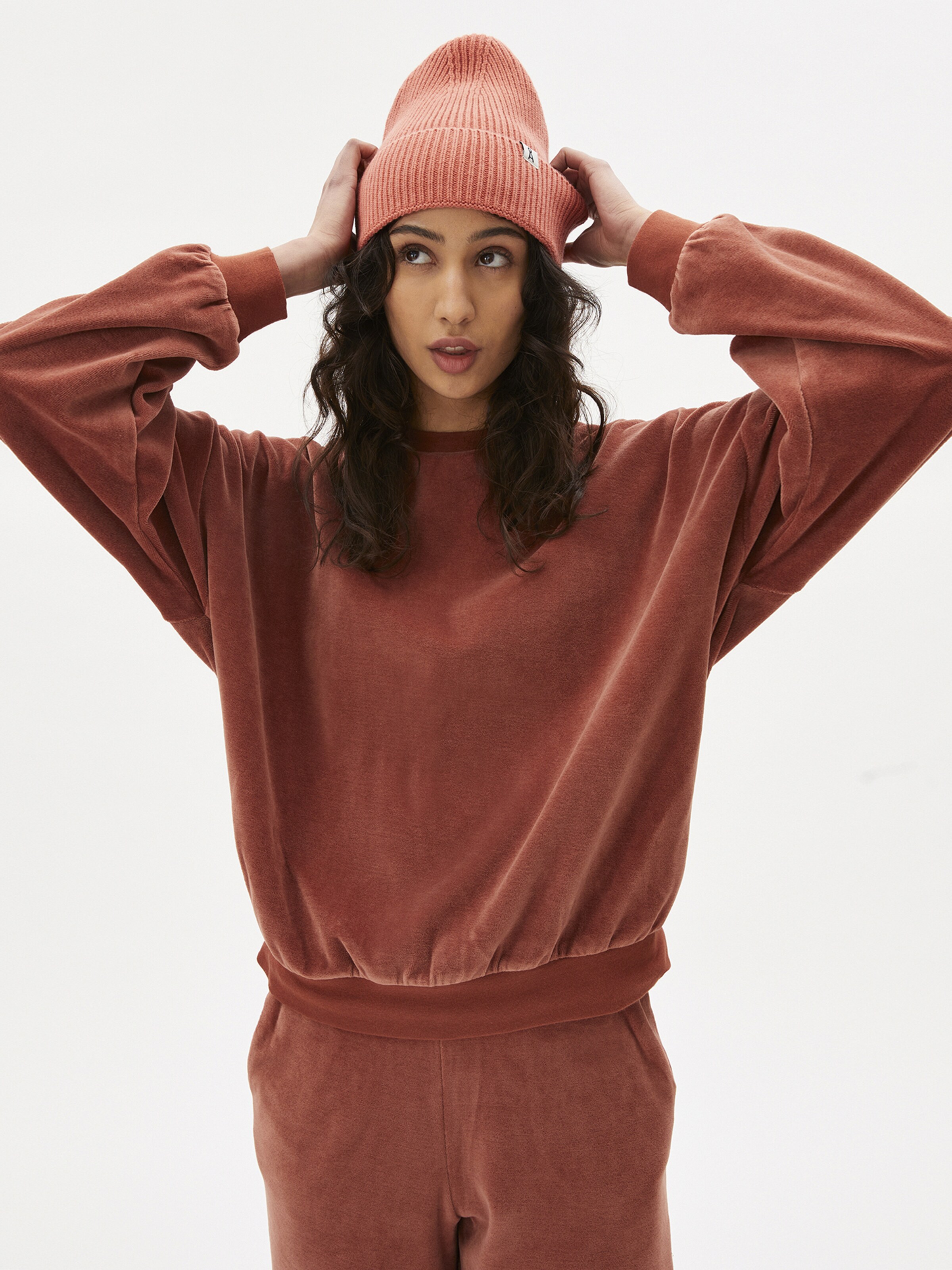 Frauen Pullover & Strick ARMEDANGELS Sweatshirt 'Anda' in Rostbraun - RI40504 Frauen Pullover & Strick ARMEDANGELS Sweatshirt 'Anda' in Rostbraun - RI40504
