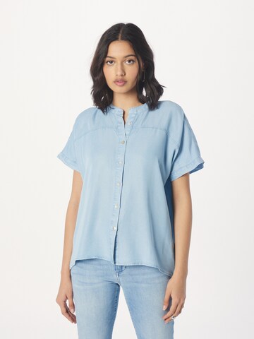 BIG STAR Blouse 'GRECE' in Blauw: voorkant