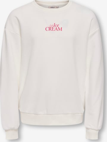 ONLY Sweatshirt in White: front