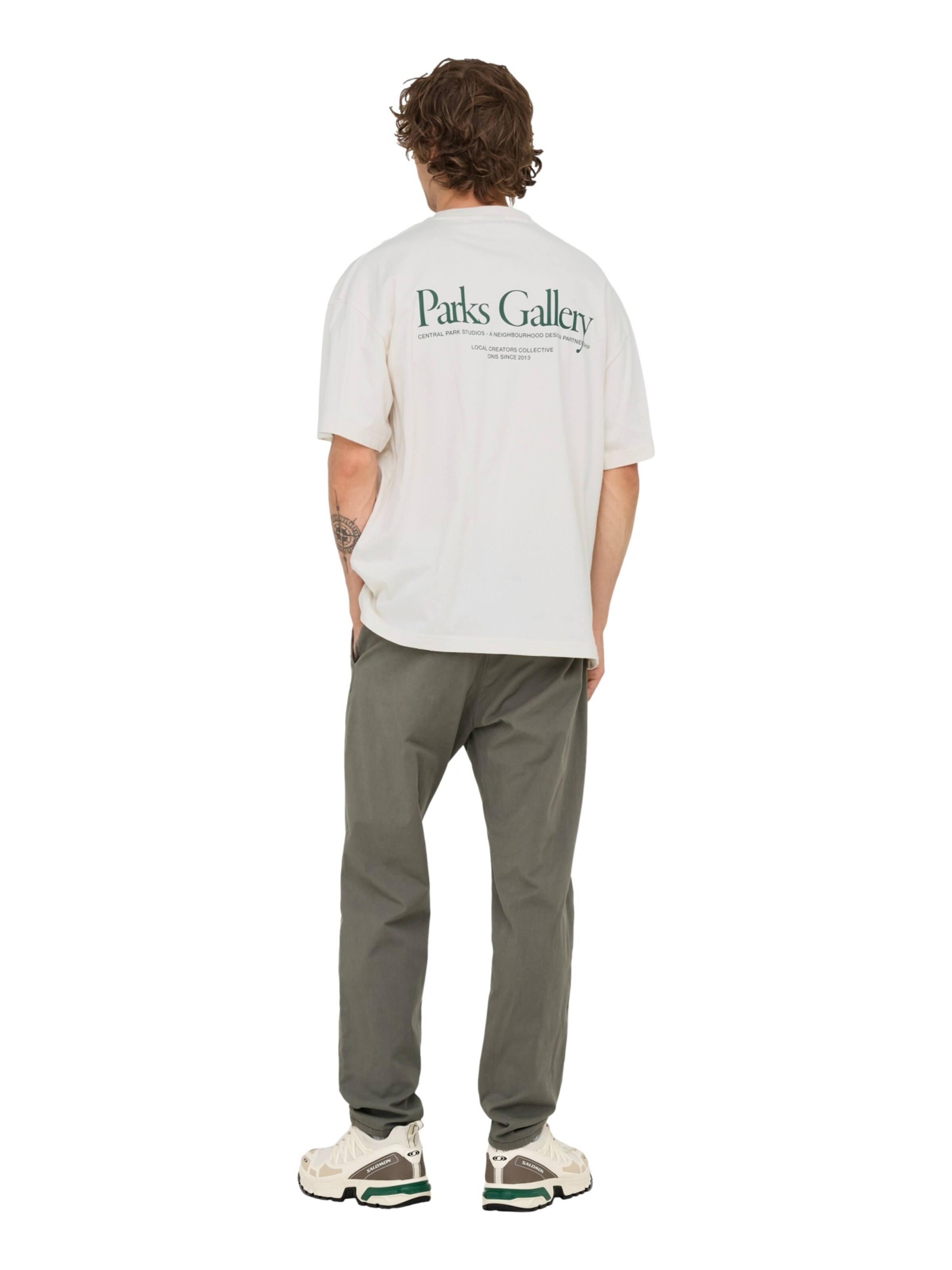 Only & Sons T-Shirt 'Parker' in Weiß: Vorderseite