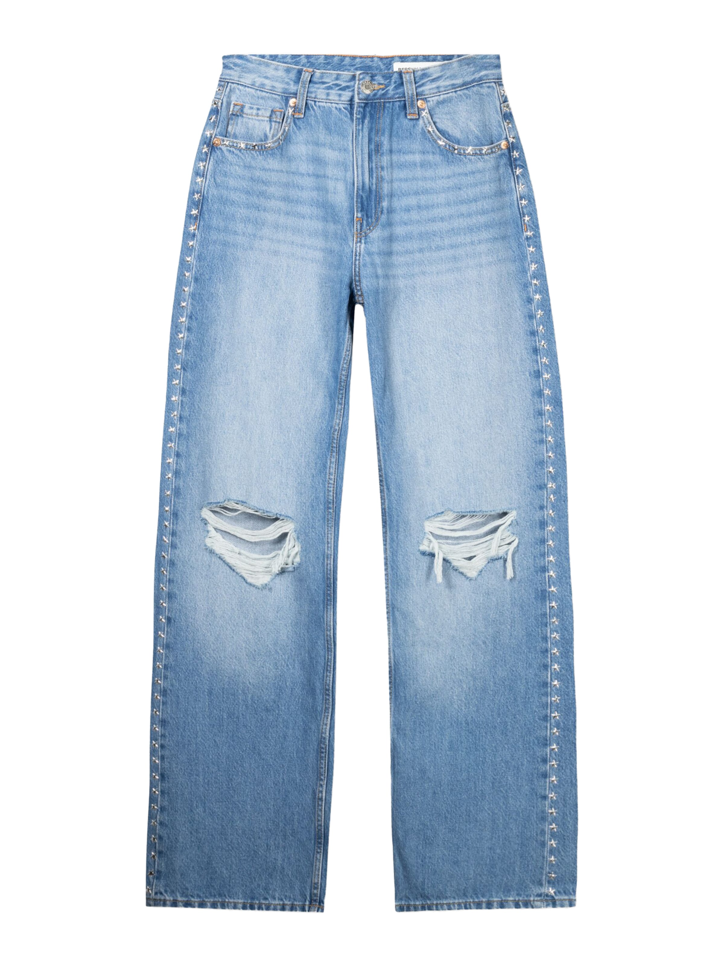Jeans Bershka di colore blu denim, Visualizzazione prodotti
