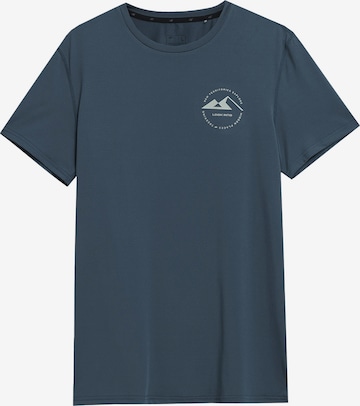 4F Koszulka funkcyjna w kolorze niebieski: przód