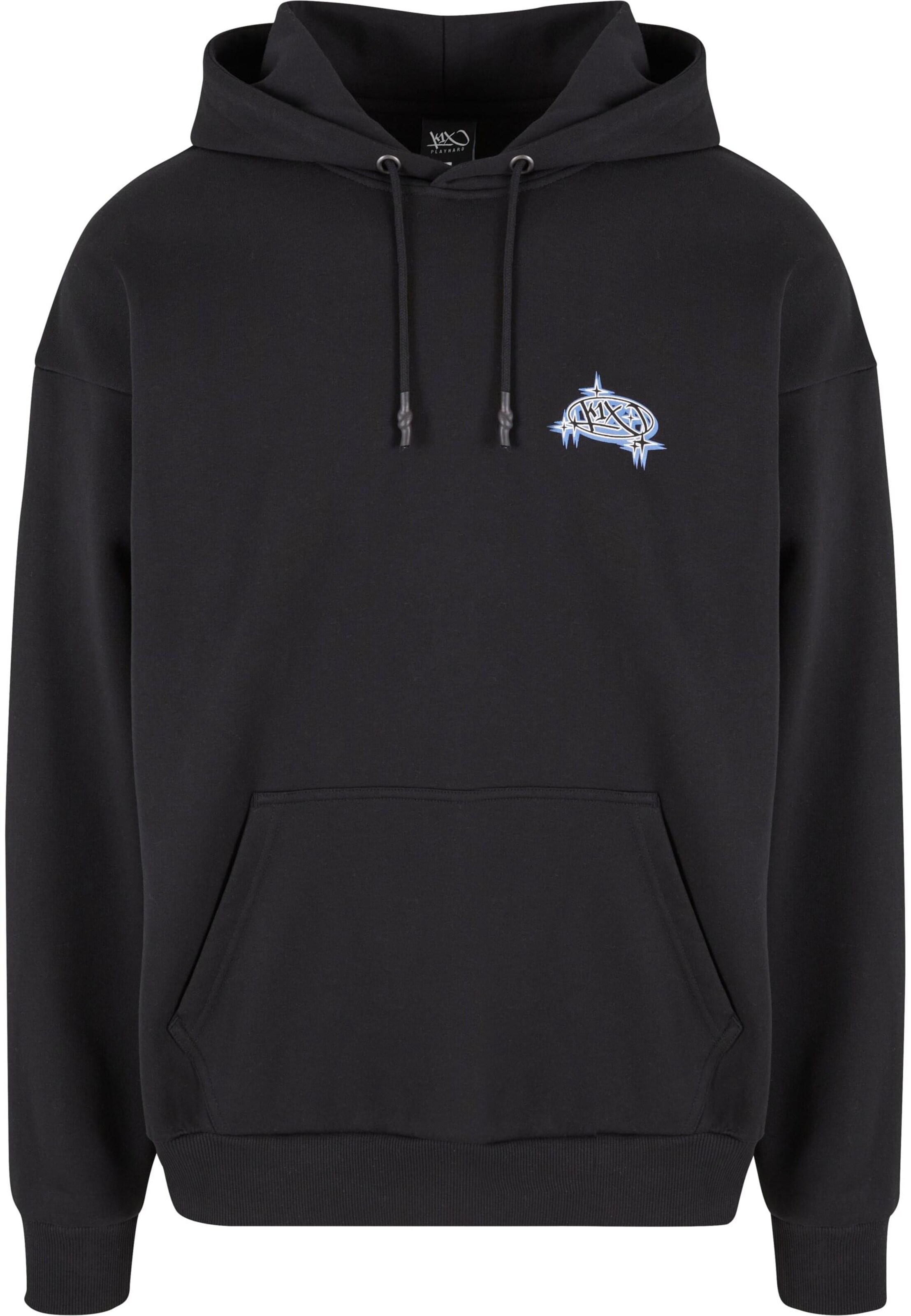 Sweat-shirt K1X en noir : devant