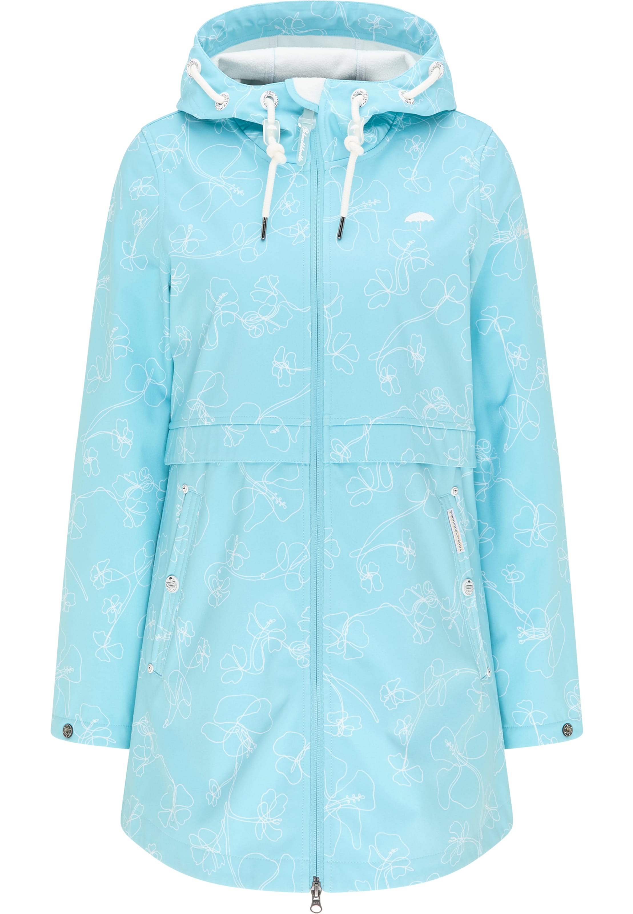 Schmuddelwedda Płaszcz funkcyjny w kolorze niebieski: przód