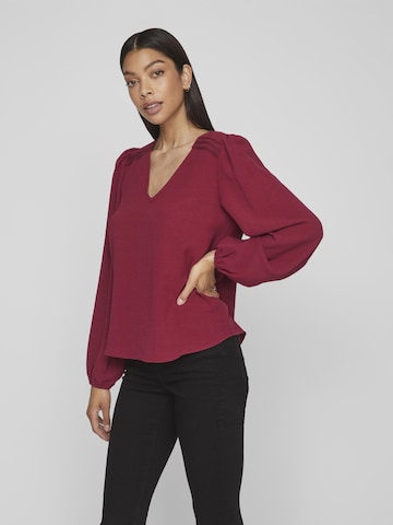 VILA Medium support Blouse 'Surashil' in Rood: voorkant