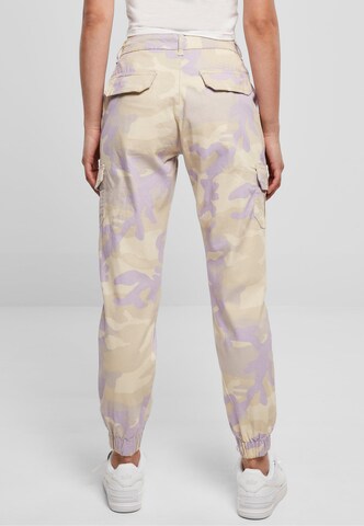 Urban Classics Tapered Cargo trousers in Purple