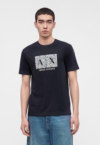 ARMANI EXCHANGE Μπλουζάκι σε μπλε: μπροστά