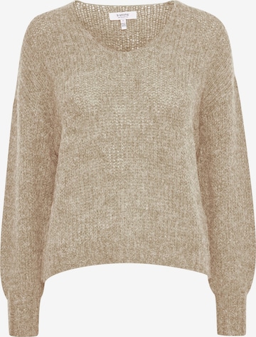 b.young Sweater in Beige: front