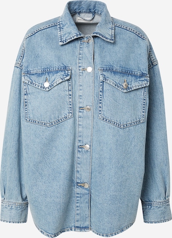 Gina Tricot Between-season jacket in Blue: front