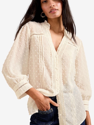 love & roses Bluse in ecru, Produktansicht