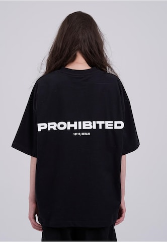 T-Shirt Prohibited en noir