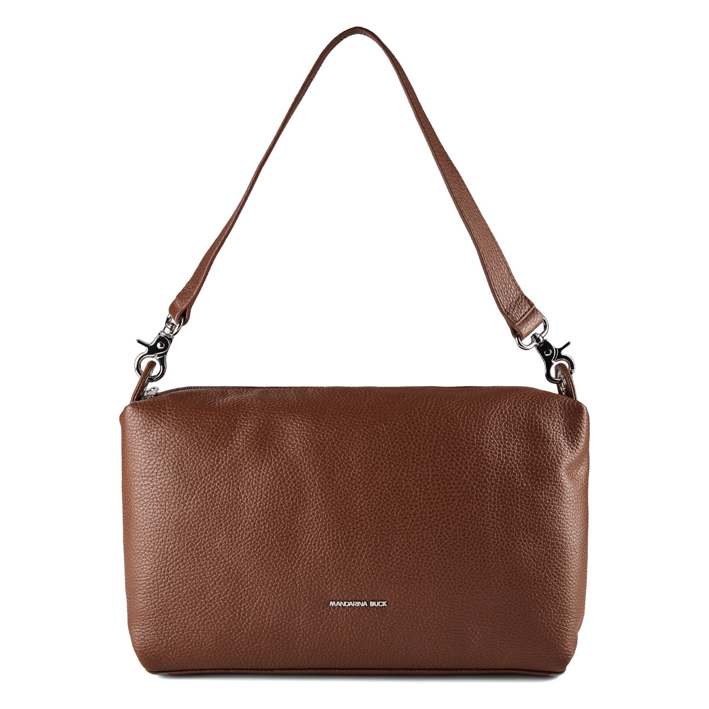 MANDARINA DUCK Schultertasche 'Mellow' in Braun: Vorderseite