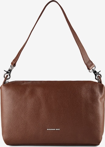 MANDARINA DUCK Schultertasche 'Mellow' in Braun: Vorderseite