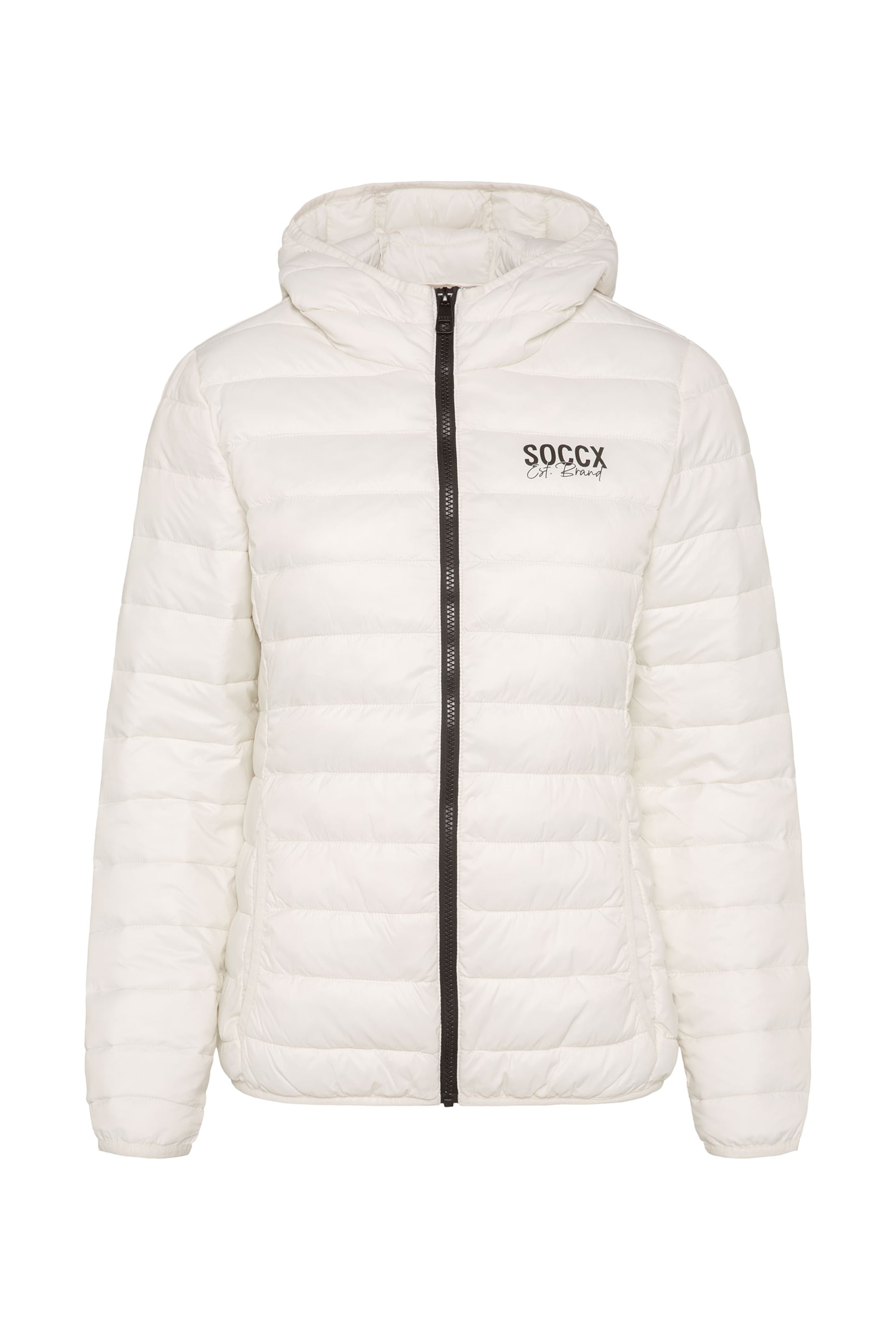 Soccx Between-Season Jacket in Beige: front