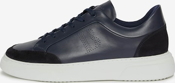 Boggi Milano Sneakers laag in Blauw: voorkant