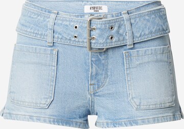 SHYX Regular Jeans 'Virginia' in Blauw: voorkant