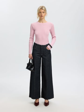 SELECTED Sweter 'SLWTOLEDO' w kolorze różowy