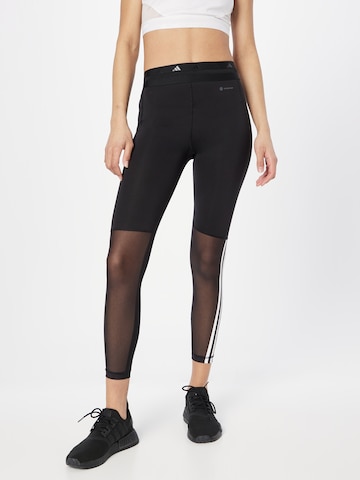 ADIDAS PERFORMANCE Skinny Sportovní kalhoty 'Techfit Hyperglam' – černá: přední strana