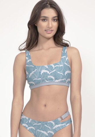 Boochen Bralette Bikini Top 'Caparica' in Blue: front