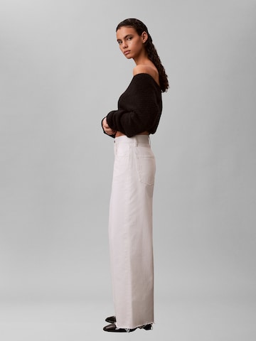 Wide Leg Jean Calvin Klein Jeans en blanc