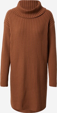 A LOT LESS Knitted dress 'Isa' in Brown: front