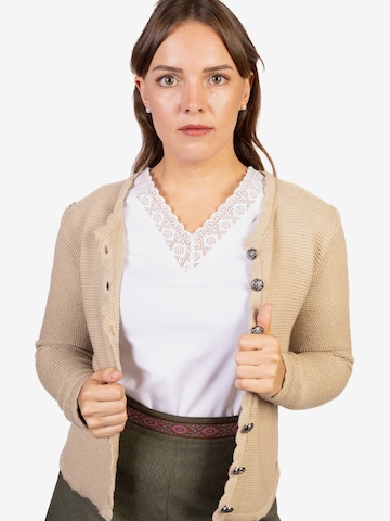 Trachtl Strickjanker 'Mona Beige' in Beige: Vorderseite