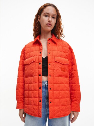 Veste mi-saison Calvin Klein Jeans en orange : devant