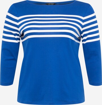 Lauren Ralph Lauren Plus Shirt 'HALIAN' in Blauw: voorkant