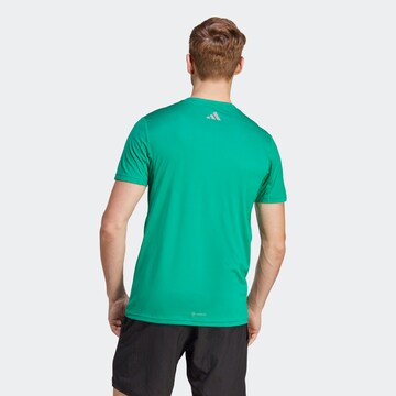 ADIDAS PERFORMANCE Performance Shirt 'Run Icons' in Green