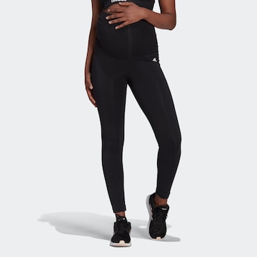 ADIDAS SPORTSWEAR Skinny Παντελόνι φόρμας 'Essentials  ' σε μαύρο: μπροστά