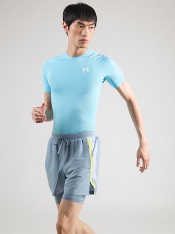 UNDER ARMOUR Funkcionalna majica | modra barva: sprednja stran