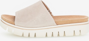 GABOR Mules in Beige: front