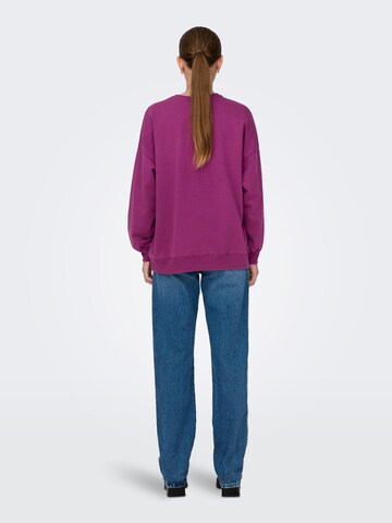 ONLY Sweatshirt 'LUCINDA' in Purple