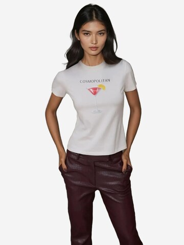 Hiccup Shirt in Wit: voorkant