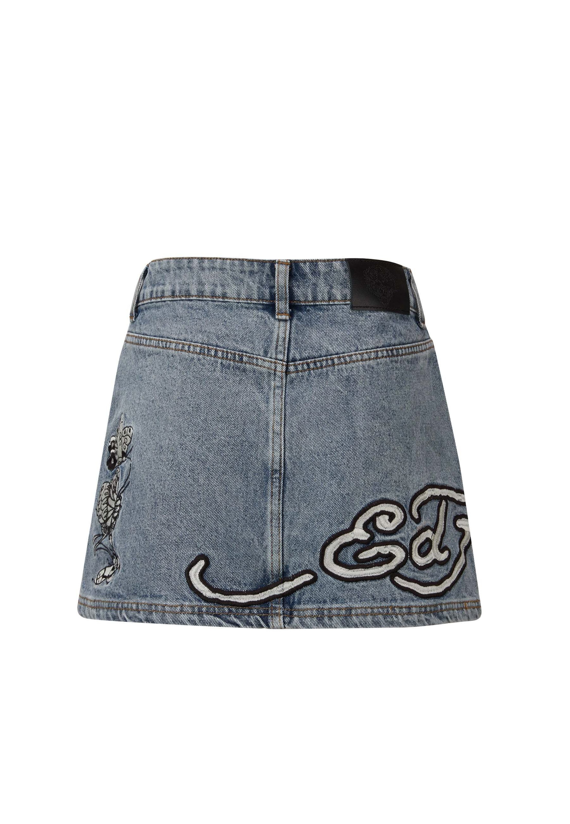 Ed Hardy Sukňa 'Wasser Schmetterling' - Modrá