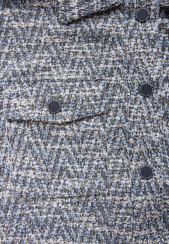 CECIL Bouclé Jacke in Schwarz