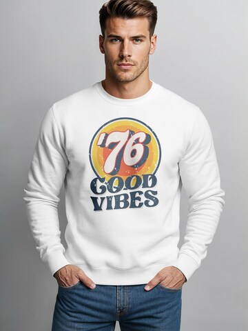 Neverless Sweatshirt 'Good Vibes '76' in White