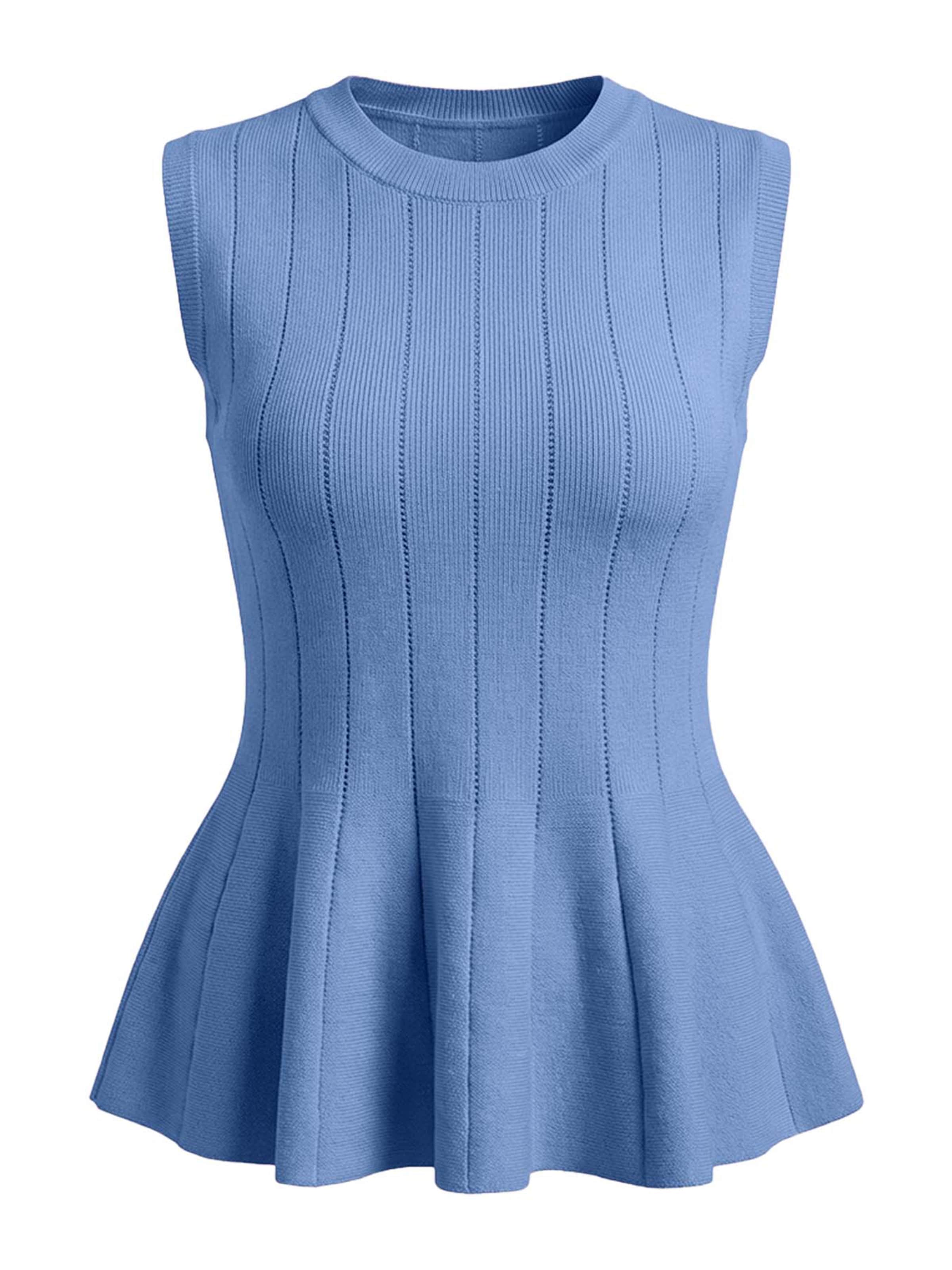 Imily Bela Gebreide top in Blauw: voorkant