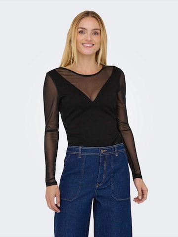 ONLY Shirtbody 'ONLBECKI' i sort: forside