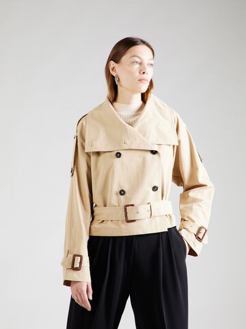 Manteau mi-saison BLONDE No. 8 en beige : devant