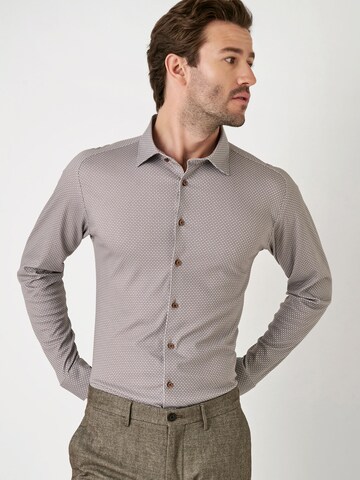Coupe slim Chemise DESOTO en gris : devant