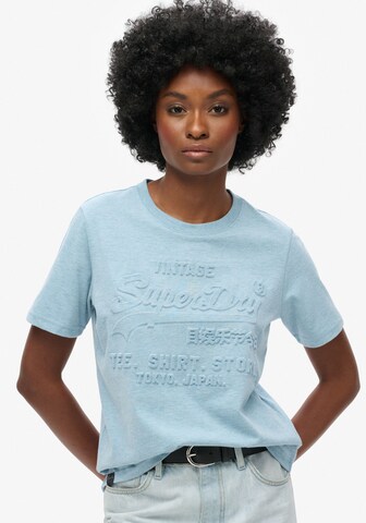 Superdry Shirt in Blue: front