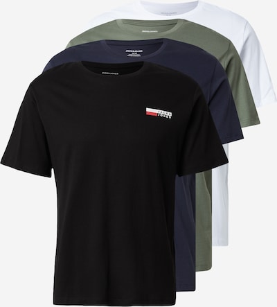 Marškinėliai iš JACK & JONES, spalva – nakties mėlyna / nefrito spalva / juoda / balta, Prekių apžvalga