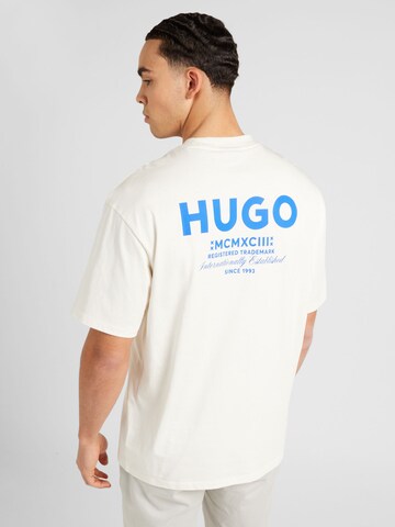 HUGO - Camiseta 'Nalono' en blanco: frente