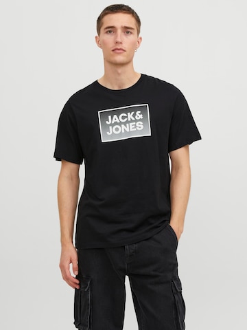 Maglietta 'STEEL' di JACK & JONES in nero: frontale